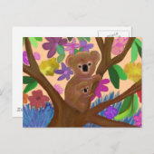 Cudly Koalas Postkarte (Vorne/Hinten)