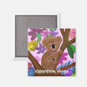 Cudly Koalas Valentine Magnet (Vorderseite/Rückseite)