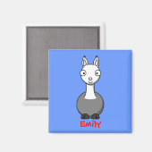 Cudly Lama Magnet (Vorderseite/Rückseite)