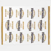 Cudly Large Football Vater Fleecedecke (Vorderseite (Horizontal))