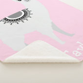 "Cudly Llama Dreams" Personalisiert Sherpa Blanket Sherpadecke (3/4)