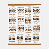 Cudly Medium Size Football Mama Fleecedecke (Vorderseite)