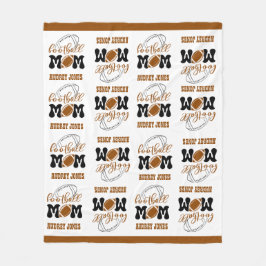 Cudly Medium Size Football Mama Fleecedecke