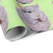 Cudly Nibbling Chinchilla Malerei Geschenkpapier (Rolleneckpunkt)