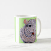 Cudly Nibbling Chinchilla Malerei Kaffeetasse (VorderseiteRechts)
