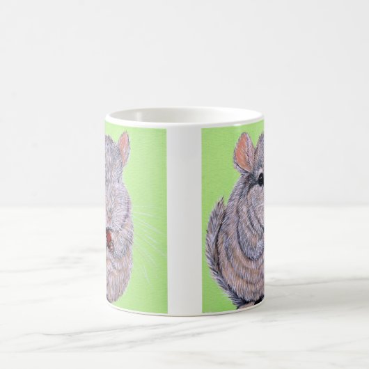 Cudly Nibbling Chinchilla Malerei Kaffeetasse (Mittel)
