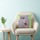 Cudly Nibbling Chinchilla Malerei Kissen (Stuhl )