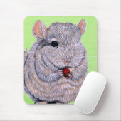 Cudly Nibbling Chinchilla Malerei Mousepad (Mit Mouse)