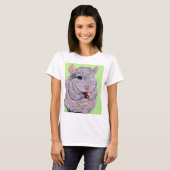 Cudly Nibbling Chinchilla Malerei T-Shirt (Vorne ganz)
