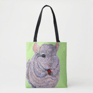Cudly Nibbling Chinchilla Malerei Tasche