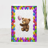 Cudly Niedlich Teddy Bear Gruß Geburtstag glücklic Karte (Rückseite)