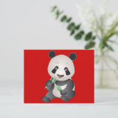Cudly Panda Postkarte (Stehend Vorderseite)