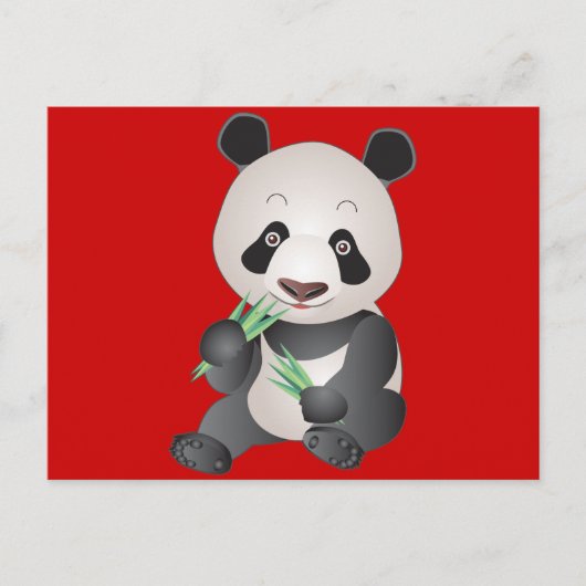 Cudly Panda Postkarte (Vorderseite)