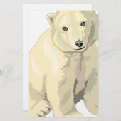 Cudly Polar Bär Briefpapier (Vorne/Hinten)