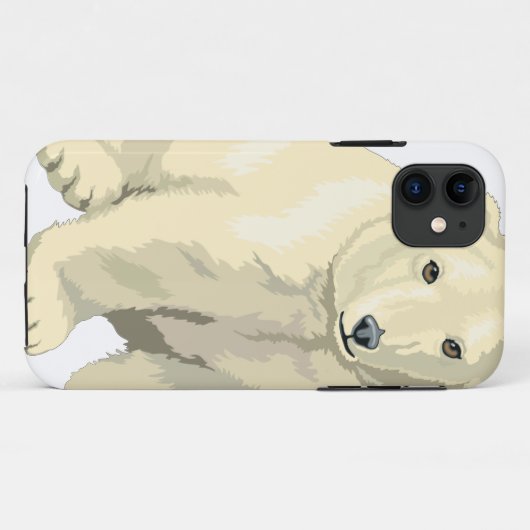 Cudly Polar Bär Case-Mate iPhone Hülle (Rückseite (Horizontal))