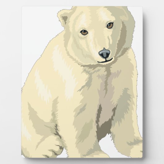 Cudly Polar Bär Fotoplatte (Vorderseite)