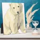 Cudly Polar Bär Fotoplatte (Seite)