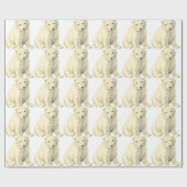 Cudly Polar Bär Geschenkpapier (Flach)