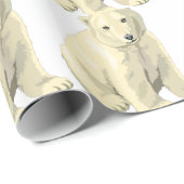 Cudly Polar Bär Geschenkpapier (Rolleneckpunkt)