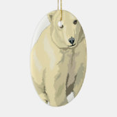 Cudly Polar Bär Keramikornament (Rechts)