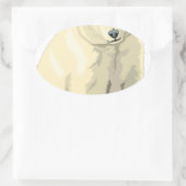 Cudly Polar Bär Ovaler Aufkleber (Tasche)