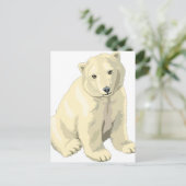 Cudly Polar Bär Postkarte (Stehend Vorderseite)