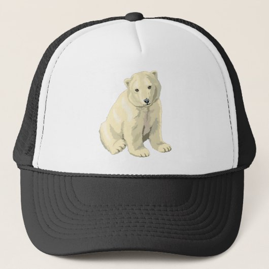 Cudly Polar Bär Truckerkappe (Vorderseite)