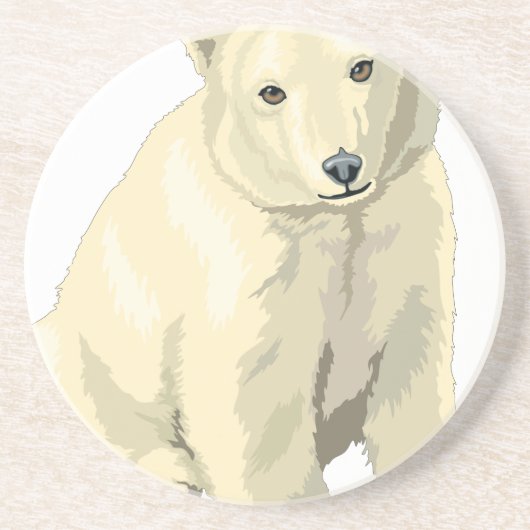 Cudly Polar Bär Untersetzer (Vorne)