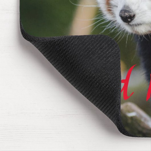 Cudly Red Panda Foto Mousepad (Ecke)
