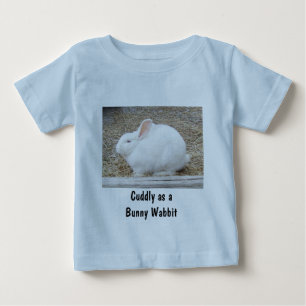 Cudly White Bunny Baby T-shirt
