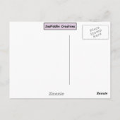 Cudly White Bunny Postkarte (Rückseite)