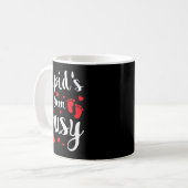 Cud's Been Busy Funny Baby Reveal 2025 Valentine N Kaffeetasse (Vorderseite Links)