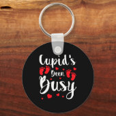 Cud's Been Busy Funny Baby Reveal 2025 Valentine N Schlüsselanhänger (Vorderseite)