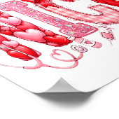 Cuds Favorite Nurse Nicu Valentines Day Shirt Nurs Poster (Ecke)