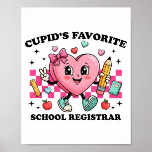 Cuds Lieblings-Schulregistrator Valentins Witze C Poster