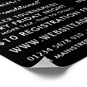 Cue Ball, Pool Club, Snooker Club Werbung Poster (Ecke)