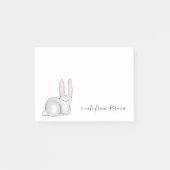 Cue Little Bunny Rabbit Custom Text Post-it Klebezettel (Vorderseite)