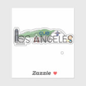 CUE Los Angeles Custom-Cut Vinyl Sticker (Blatt)