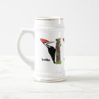 Cue lustige Pileated Woodpecker Cartoon Illustrati