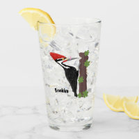 Cue lustige Pileated Woodpecker Cartoon Illustrati