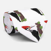 Cue lustige Pileated Woodpecker Cartoon Illustrati Krawatte (Gerollt)