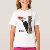 Cue lustige Pileated Woodpecker Cartoon Illustrati