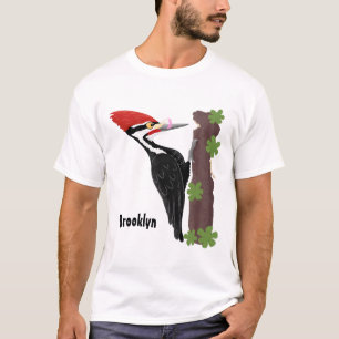 Cue lustige Pileated Woodpecker Cartoon Illustrati T-Shirt