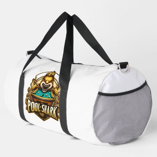 Cue Master: Pool Shark Logo Duffle Bag (Rechte Ecke)