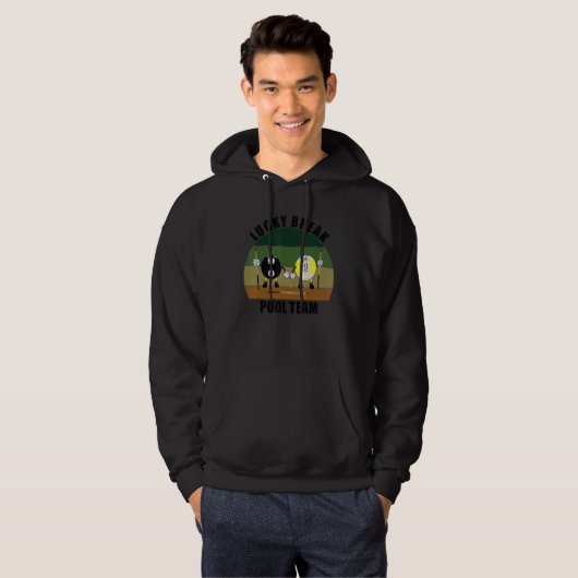 Cue Sports Pool Billiards Team Lucky Break Pool Hoodie (Vorne ganz)