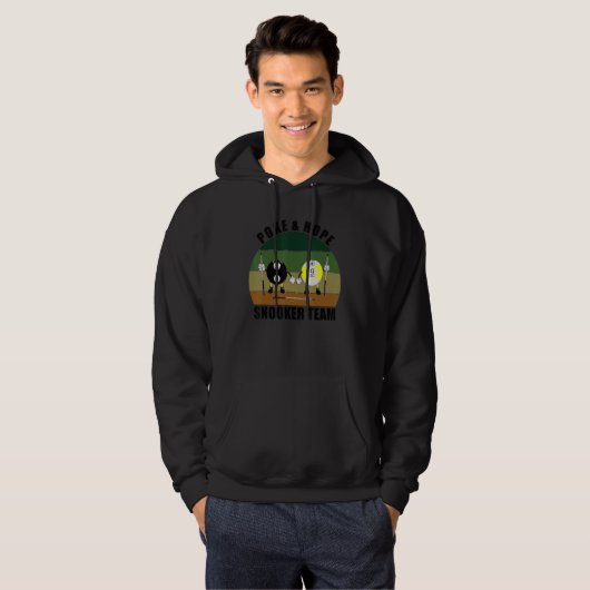 Cue Sports Pool Billiards Team Poke & Hope Snooker Hoodie (Vorne ganz)