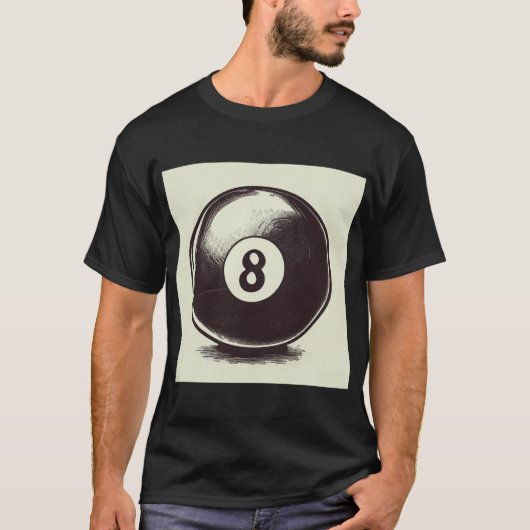 Cue-t-Aight-Ball T-Shirt (Vorderseite)