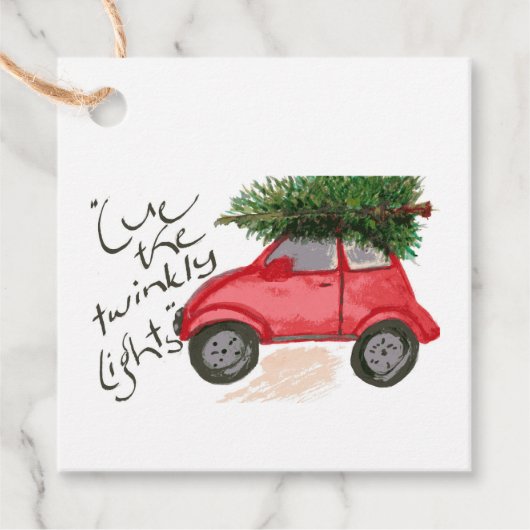 Cue the Lights Gift Tags Geschenkanhänger (Vorderseite)