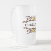 CUEBLESS Bierglas Mattglas Bierglas (Vorderseite Links)