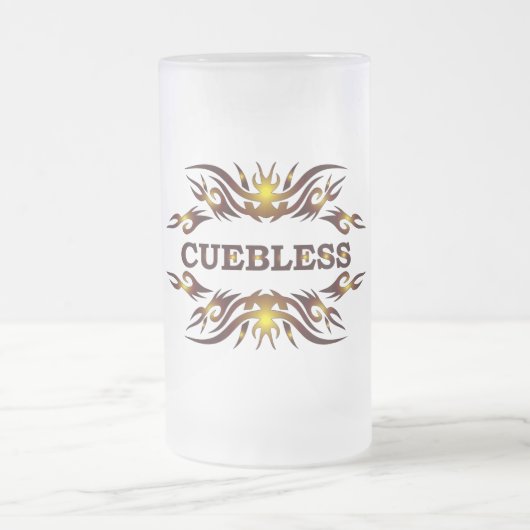CUEBLESS Bierglas Mattglas Bierglas (Mittel)